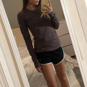 Purple long sleeve Nike shirt